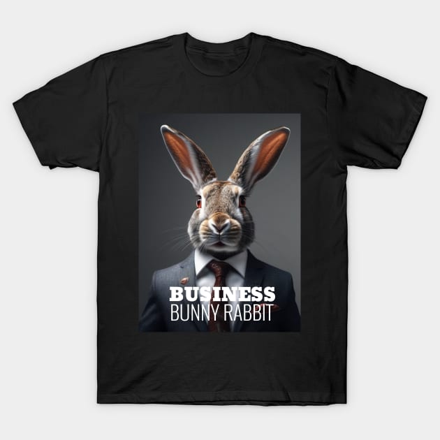 Business Bunny Rabbit T-Shirt by Oneness Creations